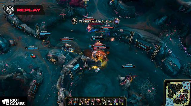 LOL-MSI:Oner蝎子节奏完美主导决胜局,T1 3-2击败AL挺进决赛