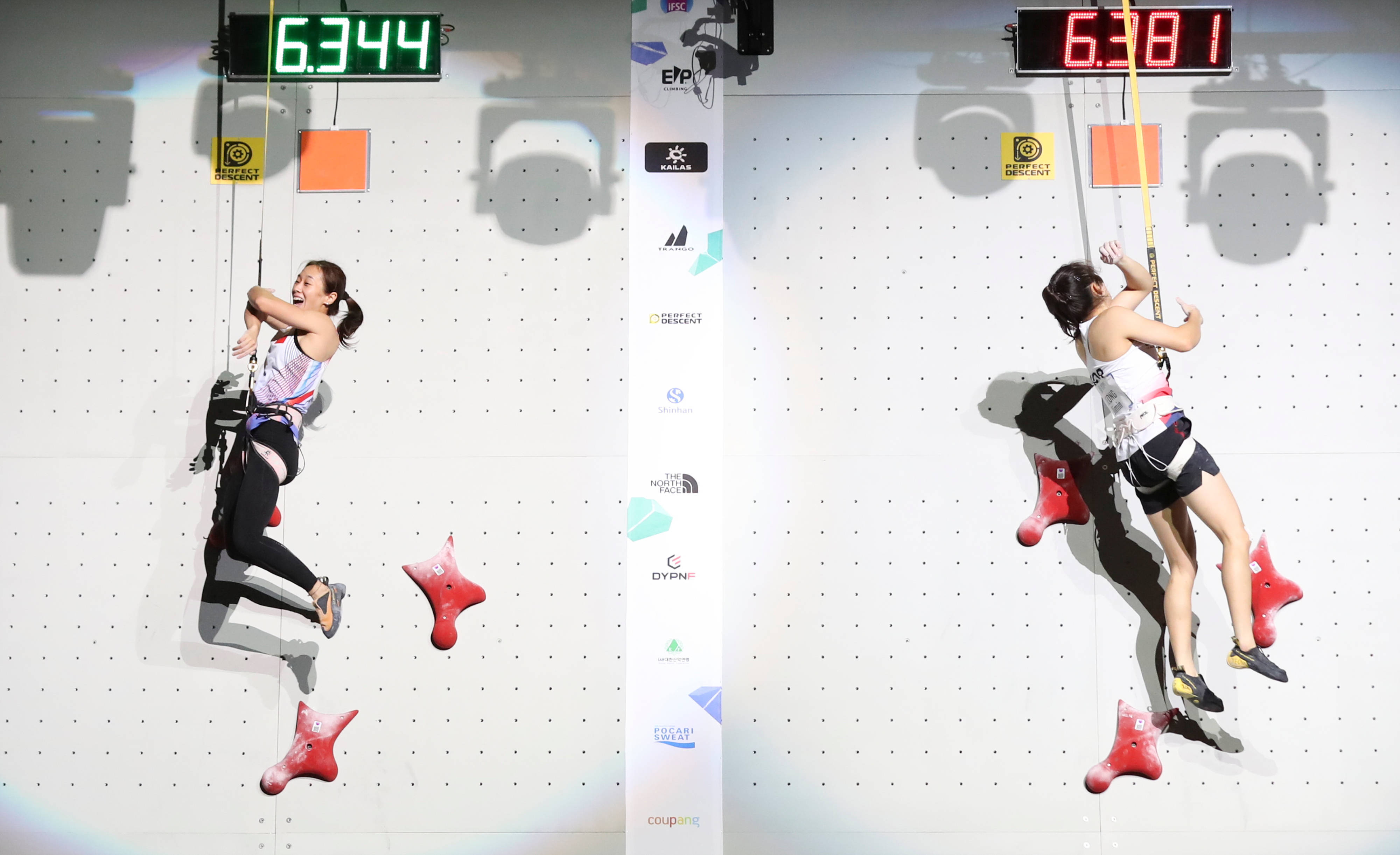 （体育）攀岩——世锦赛：中国选手获得速度赛亚军、季(jì)军