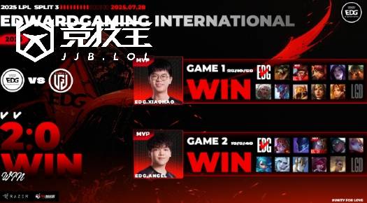 LOL-LPL：ahn卡莎(shā)天神下凡豪取(qǔ)四杀 EDG2-0轻取(qǔ)LGD